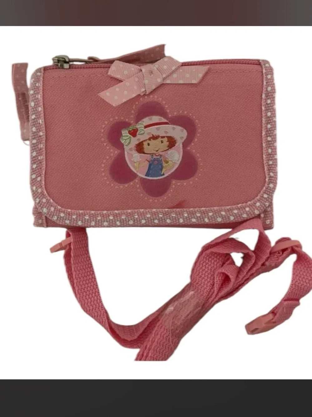 Vintage Strawberry Shortcake Kids Wallet - Y2K Deadstock